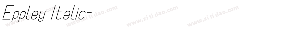Eppley Italic字体转换